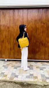 Ransel Laptop Papirut Kulit Jeruk Tebal 3in1: Pilihan Ideal untuk Wanita