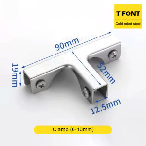 MOMO 304 Stainless Steel T-shaped L-shaped Glass Fixed Clip Ceramic Tile Clip Fish Tank Reinforcement Clip
