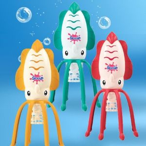 QWWRG Cartoon Style Electric Squid Toy Anti True Simulation Design Squid Interactive Toy Kids Toy Playing Water Playing Toy Bathroom Toy