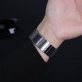 No Gaps สาย สําหรับ Samsung Galaxy Watch Ultra 7 6 Classic 47mm 43mm Galaxy Watch 7 6 5 4 40mm 44mm แม่เหล็ก สายนาฬิกาข้อมือสเตนเลส โลหะ Watch 5 Pro 45mm Watch 4 Classic นาฬิกาสมาร์ท สายนาฬิกา. 