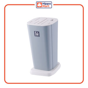 MODECO Knife Holder | Knife & Scissors Case Block | Misty Blue | Kitchen Organizer | Space Saver