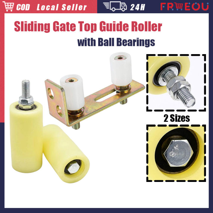 Top Guide Oller Gate 2PCs 50*70/50*100 Steel Nylon Roller Replacement with Ball Bearings ...