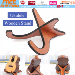 【Local Warehouse】230x195x10mm Portable Wooden Ukulele Stand Foldable Holder Stand Collapsible Vertical Guitar Guitar Bass Violin Display Stand Rack Accessories
