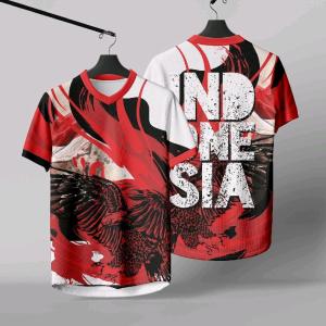 Jersey HUT RI ke-80 2025 | Baju Kemerdekaan Indonesia Full Print Desain Keren"