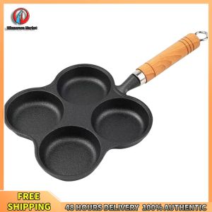 Winnereco High Quality 4-Hole Egg and Burger Pan Non Stick Surface Easy to Clean Durable Kitchen Tool for Breakfast