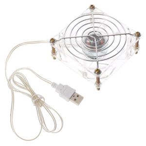 CANGI8 Low Noise Pet Cage Cooling Fan Portable Lightweight Small Pet Cooling Fan Energy Efficient Decorative Hamster Cooling Fan Cooling Supplies