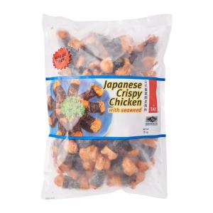 Tay Japanese Crispy Halal Fried Chicken Thigh with Seaweed - Frozen
