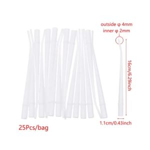 25pcs Dental Saliva Ejector Surgical Suction Tips Long Slim Type Dentistry Clinic Strong Suction Tube Dentist Tools for Dentistry