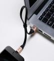 Cáp sạc nhanh đa năng Lightning và Micro USB  2.0A Max cho iPhone iPad  Samsung Huawei Xiaomi dài 23cm. 