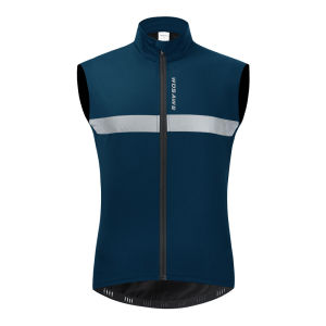 WOSAWE Sleeveless Men Cycling Jackets Tops Thermal Fleece Windproof Reflective Sports Bicycle Vest