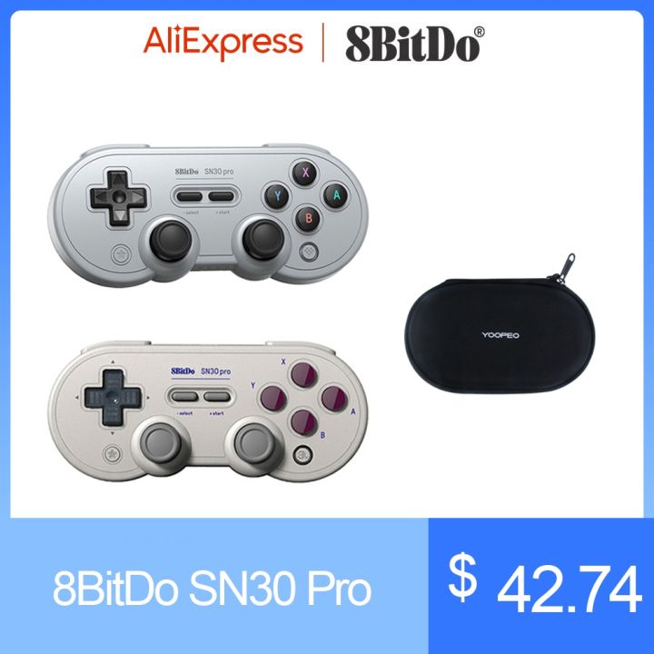 Corinexu 8BitDo SN30 Pro Game Controller Wireless Bluetooth Gamepad for ...