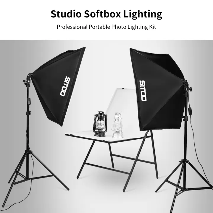 Selens%20%202X%20135W%20LED%20Soft%20Box%20Photography%20Softbox%20Continuous%20Lighting%20Kit%20Stand%20Studio%20-%20Image%202
