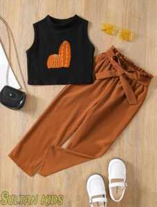 Setelan anak-anak perempuan viral model croptop  celana kulot motiif kaktus usia 1 sampai 6tahun//Oneset anak-anak perempuan viral model lekbong bahan knig motif kaktus usia 1 sampai 6tahun
