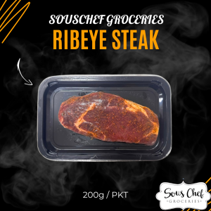 FROZEN MARINADE RIBEYE STEAK WESTERN & HERB 200G