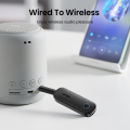 UGREEN Bluetooth 5.0 Transmitter and Receiver 2 in 1 Wireless 3.5mm Bluetooth Adapter, Dual Devices Simultaneously, Aux Bluetooth Audio Flight Entertainment Car Adapter Compatible with TV Car Home Stereo System Headphones Apple Airpods Series. 