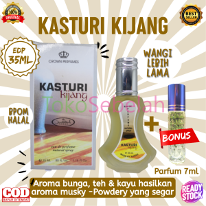 PARFUM KASTURI KIJANG 35ML AHSAN ORIGINAL EDP BONUS PARFUM 7ML - PARFUM WANITA TAHAN LAMA - PARFUM MINYAK WANGI AHSAN - MINYAK WANGI WANITA TAHAN LAMA - PARFUM WANITA ORI - PARFUM ARAB ORIGINAL TAHAN LAMA - FARFUM WANITA TAHAN LAMA - PARFUM SPRAY - COD