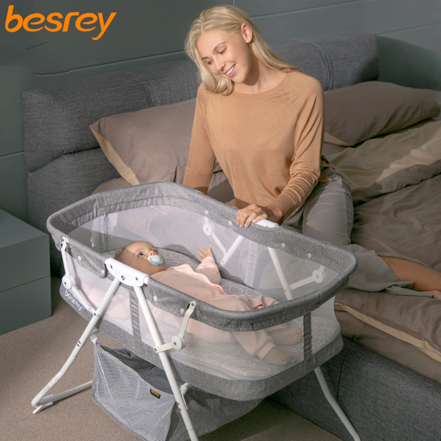 Besrey Baby Bassinets, 3 in 1 Portable Bassinet, Rocking Bed with ...