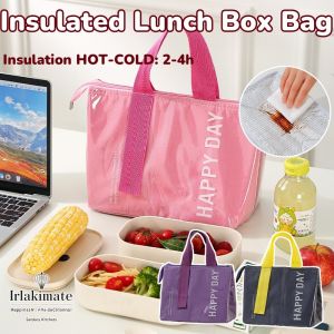 Large Capacity Lunch Box Bag Picnic Bag Heat Preservation Cold Insulation Food Storage Bag Multicolor Easy To Clean Lunch Box Bag Student