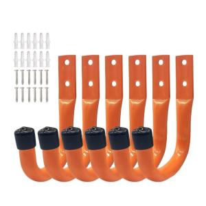6pcs Garage Storage Hooks Metal Storage Organizers for Wall Mounting designs for Heavy Duty Use & Easy Installation