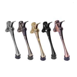 Kim loại doorstop chịu lực cao có thể điều chỉnh kickdown chặn cửa Miếng chặn cửa với cao su không trượt tip dễ dàng để thiết lập và phát hành