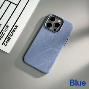 Sanptoch เคสโทรศัพท์กำมะหยี่บางสำหรับ Magsafeสำหรับ iPhone 16 / 15/14/13/12 Pro Max ปลอกกันแดดเส้นใยสำลีสำหรับ iPhone 16 Pro Max เคสกันกระแทกที่เป็นมิตรกับผิว