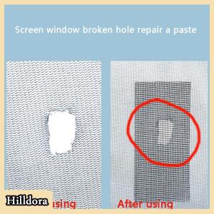 [Hilldora] ชุดซ่อมแผ่นติดประตูหน้าต่าง2ม. แผ่นปิดรูตาข่ายไฟเบอร์กลาส