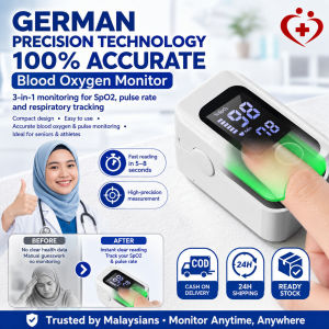 OOUWA✅Accurate/Portable✅ Medisana Oximeter/Blood Oxygen Monitor【Precise German Technology】Compact Design/Easy to Use/Accurate Blood Oxygen and Pulse MonitoringIdeal for Elderly/Athletes