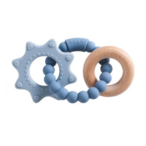 1pc Silicone TeetherFood Grade Baby 0-12 ToysToddlersTeething Ring Sensory ToysSilicone Planet Teether Bracelet Accessories