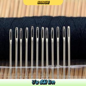 SHNGki 25Pcs Độ Cứng Cao Thép Không Gỉ May Kim Chéo May Quần Áo Kim