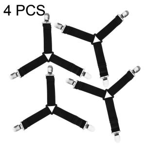 4Pcs Penjepit Sprei Premium Kasur Klip Pengait Sprei Jepitan Besi Flexible Sprei Jepitan Sprei Besi Bed Sheet Grip Pengait Ujung Sprei