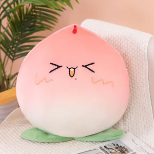 Gối ôm trái đào và cây nấm siêu đáng yêu mềm mịn (10cm---45cm) vải miniso 4 chiều co giãn êm ái an toàn cho bé