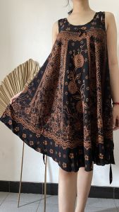 Mahasya Batik - Hommy Dress Daster Kensy Motif Sinaran Daster Kain Cotton Casual Gaun A-Line Sleeveless - Lazada