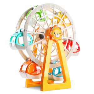 32Pcs DUPLO Big Size Happy Park City Ferris Wheel Lion Windmill Model Building Blocks Leigoing Duplo Compatible Figure Bricks Children Toys Baby Gift