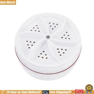 [Vktech]Rotating Turbines Washer Wheel Bubble Ultrasonic Turbo Washing Machines Multifunction Cleaning Low Noise for Business Trip