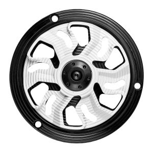 CNC Radiator Fan Cover 2-Color Spinner Design For Vespe Mio CNC Radiator Fan Cover 2-Color Spinner Design For Vespe Mio High Performance Cooling Yamaha MIO Fazzio Mio Genio Gear GRAVIS Motorcycle Engine Cover Fan Protector Radiator for Vespa Sprint