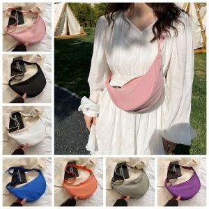 COLOO Cloth Nylon Crossbody Bag Underarm Bag Chest Bag Oxford Cloth Handbag Portable Sport Bag Nylon Shoulder Bag Women