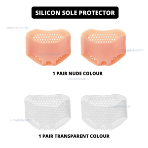 SIMPLE Sarung Tumit Silicone Gel High Heel Sole Protector Foot Leg Pain Relief Care Cushion Socks Rawat Tapak Kaki Sakit