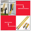 POWERHOUSE Fiberglass Extension Ladder 16-28ft 2-Section Non-Conductive PHHT - TFM. 
