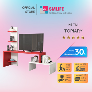 Kệ để tivi gỗ cho phòng khách gia đình SMLIFE Topiary
