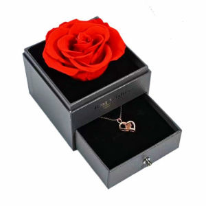 สร้อยคอ ตกแต่ง สีดํา เครื่องประดับสร้อยคอ ดอกกุหลาบ วันครบรอบที่สําคัญ การออกแบบที่ประณีต การฉายภาพ