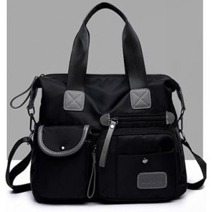 Tas Selempang Nylon Multifungsi SL077 - Desain Modern Anti Air Warna Cinnamon/Biru Gemerlap/CACAO