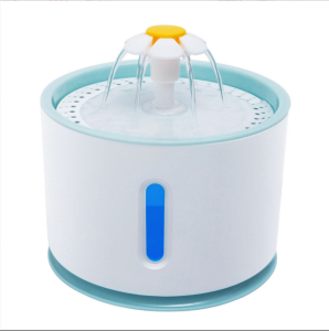 " Local stock" Cat Water Fountain Stainless Steel/Plastic Ultra-Quiet Cat Fountain 2.4L BPA-Free Pet Water Fountain cat Water Dispenser with LED Night Vision for Cats Dogs