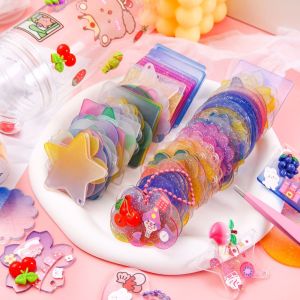LGJGHJG 10pcs Ins Trong suốt Sinh viên Guka Acrylic Hiển Thị hình ảnh Thẻ Văn phòng phẩm TỰ LÀM  Dây Chuyền Photocard Keychain