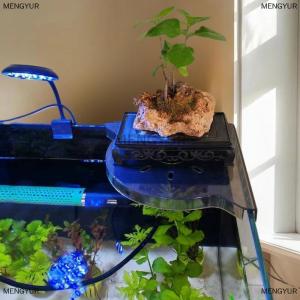 [COD] MENGYUR Fish Tank Corner Storage Rack Punch-free Storage Rack Fish Tank Top Landscape Bracket Hydroponic Green Plant Tray