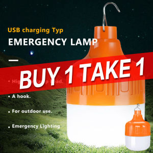 BUY 1 TAKE 1 Emergency Charging Waterproof Mobile Lamp Outdoor Hanging Light Bulb For Night Markets