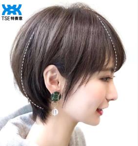 TSE Short Curly Bob Wig for Women Fashion Synthetic Hair Bob Cut Hairpiece Daily Wear Wig 3136