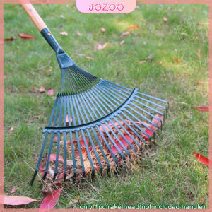 Jozoo 22 Teeth Grass Rake Head Garden Leaf Rake Cleaning Tool Outdoor