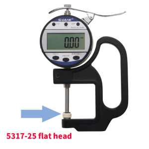 SHAHE Digital เกจวัดความหนา0-12/25Mm 0.01มิลลิเมตรเมตริก/นิ้วเครื่องมือวัดตัววัดการหมุน