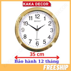 Đồng hồ treo tường cỡ lớn size to 44cm cao cấp Kaka Decor