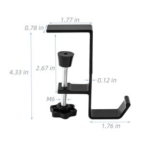 Headphone Stand Hook Compact Headphone Holder Under Desk Stand Clamp
